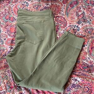 Army green jeggings/leggings